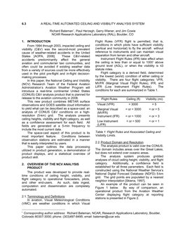 6.3 a Real-Time Automated Ceiling and Visibility Analysis System