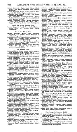 Supplement to the London Gazette, 15 June, 1944