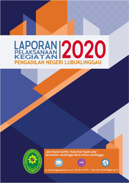 Laporan Pelaksanaan Kegiatan 2020|I