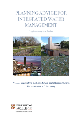 Planning Advice for Integrated Water Management’ Note Shows Planners What Is Possible in Practice