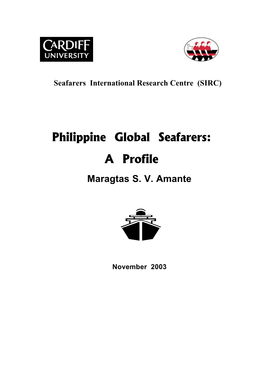 Philippine Global Seafarers: a Profile Maragtas S