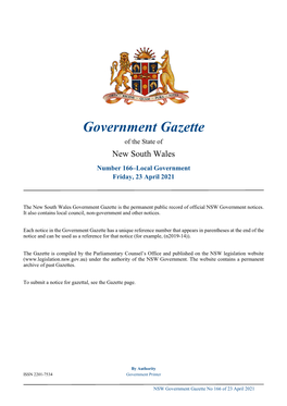 Government Gazette No 166 of Friday 23 April 2021