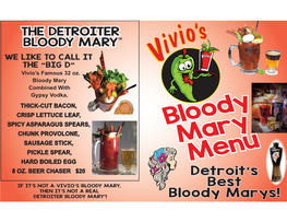 Bloody Mary Menu