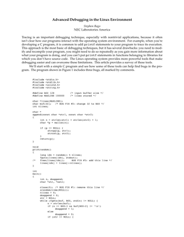 Advanced Debugging in the Linux Environment