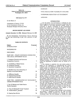 Federal Communications Commission Record FCC 88·407