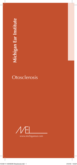 Michigan Ear Institute Otosclerosis