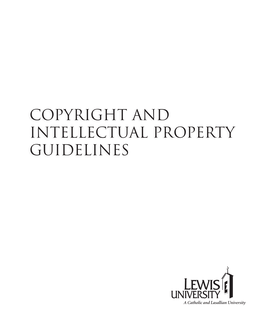 Copyright and Intellectual Property Guidelines