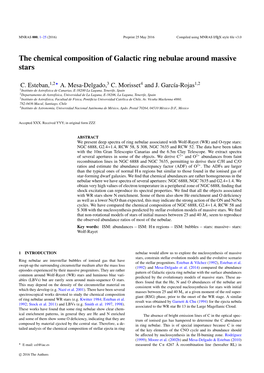 The Chemical Composition of Galactic Ring Nebulae Around Massive Stars