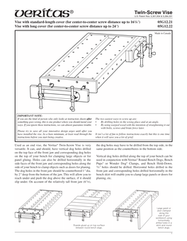 Twin-Screw Vise U.S