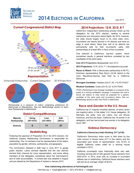 2014 ELECTIONS in CALIFORNIA July 2014