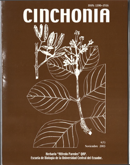 CINCHONIA Herbario