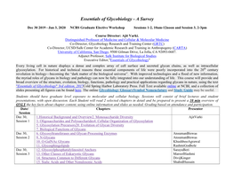 Essentials of Glycobiology - a Survey