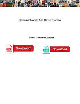 Cesium Chloride and Dmso Protocol
