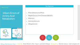 Maple Syrup Urine Disease (MSUD) Metabolism 3