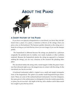 Piano History