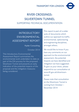 Silvertown Tunnel Supporting Technical Documentation