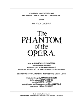 CAMERON MACKINTOSH and the REALLY USEFUL THEATRE COMPANY, INC