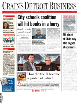 City Schools Coalition Will Hit Books in a Hurry