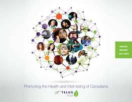 Promoting the Health and Well-Being of Canadians TABLE of CONTENTS