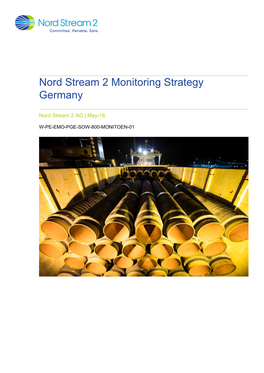Nord Stream 2 Monitoring Strategy Germany