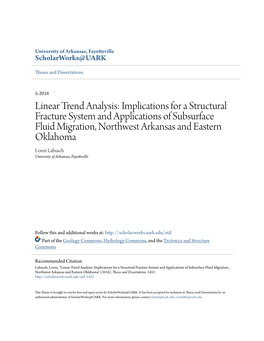 Linear Trend Analysis: Implications for a Structural Fracture System And