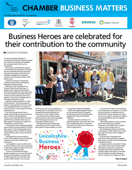 Business Heroes Are Celebrated for Their Contribution to the Community by Charlotte Watson