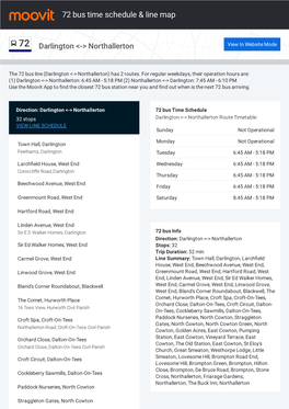 72 Bus Time Schedule & Line Route