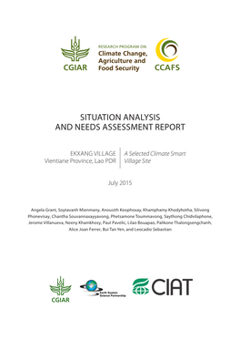 Situation Analysis and Needs Assessment Report 1