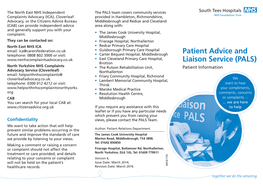 Patient Advice and Liaison Service (PALS)