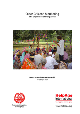 Older Citizens Monitoring the Experience of Bangladesh