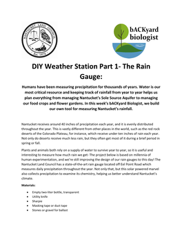 The Rain Gauge: Humans Have Been Measuring Precipitation for Thousands of Years