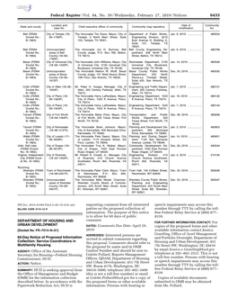 Federal Register/Vol. 84, No. 39/Wednesday, February 27, 2019