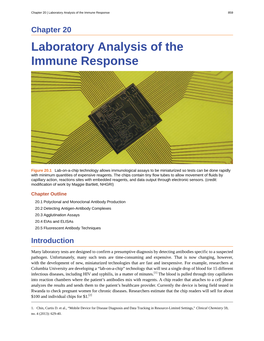 Laboratory Analysis of the Immune Response 859