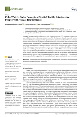 Colorwatch: Color Perceptual Spatial Tactile Interface for People with Visual Impairments