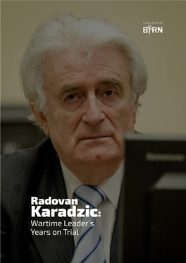 PUBLLISHED by Radovan Karadzic: Wartime Leader’S Years on Trial