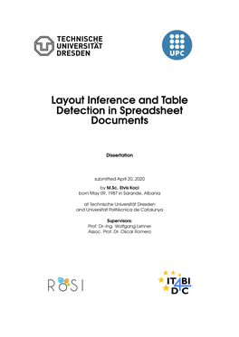 Layout Inference and Table Detection in Spreadsheet Documents