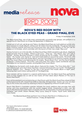 Nova's Red Room with the Black Eyed Peas – Grand