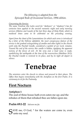 A Tenebrae Service