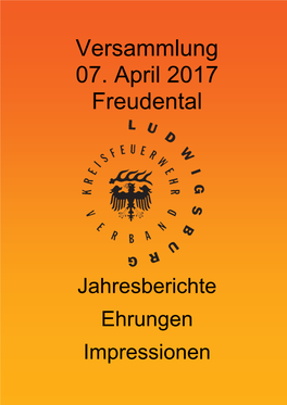 Versammlung 07. April 2017 Freudental