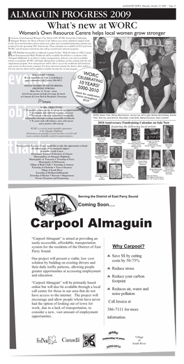 Carpool Almaguin