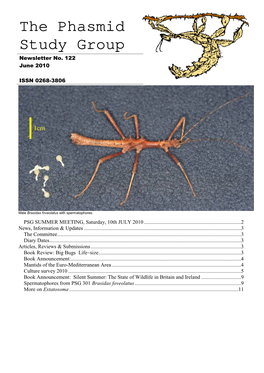 The Phasmid Study Group Newsletter No