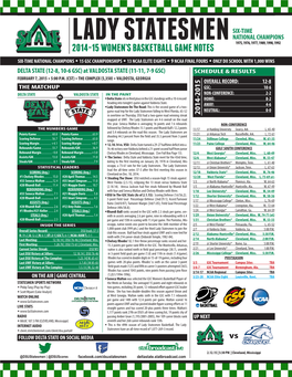 Delta State Game Notes