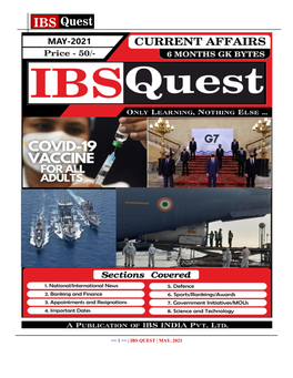 << 1 >> | IBS QUEST | MAY, 2021