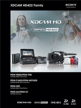 XDCAM HD422 Family