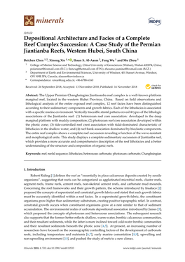 Depositional Architecture and Facies of a Complete Reef Complex Succession: a Case Study of the Permian Jiantianba Reefs, Western Hubei, South China