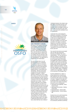 Osfo President's Report