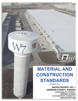 Material and Construction Standards December 2018 Water District No