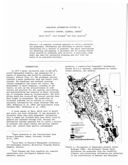 8 AVALANCHE INFORMATION SYSTEMS in KA1'lanaskis