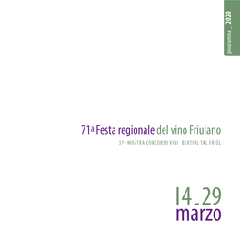 71A Festa Regionaledel Vino Friulano