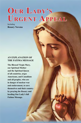 Our Lady's Urgent Appeal Including Rosary Novena